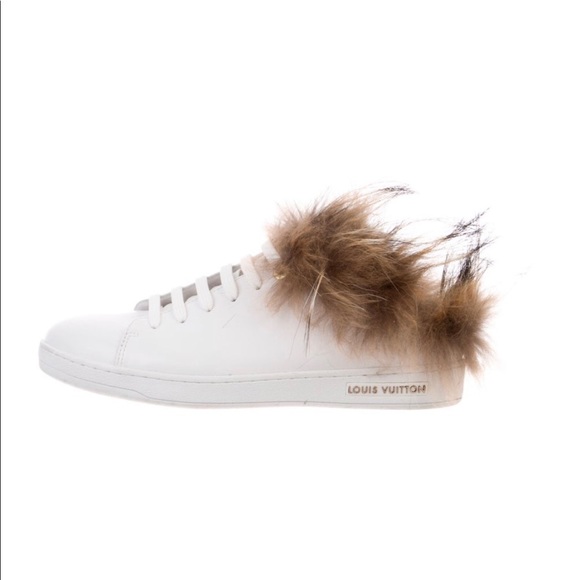 Louis Vuitton Fur Sneakers - Picture 1 of 6